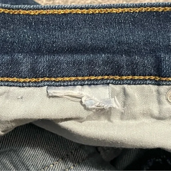 Levi’s Signature Heritage High Rise Denim Shorts Womens Size 35 Blue Raw Hem - Picture 4 of 7